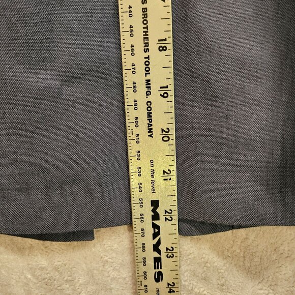 Books Brothers Womens10 Blue linen blend skirt suit lined fancy buttons notched - Picture 12 of 16